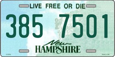 NH license plate 3857501