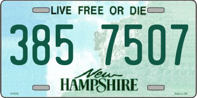 NH license plate 3857507