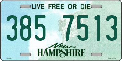 NH license plate 3857513
