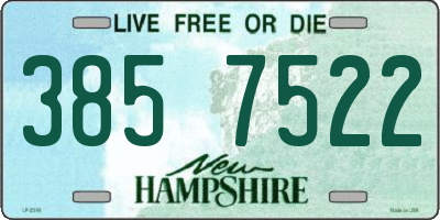 NH license plate 3857522