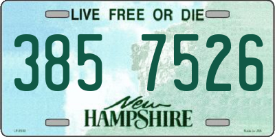 NH license plate 3857526