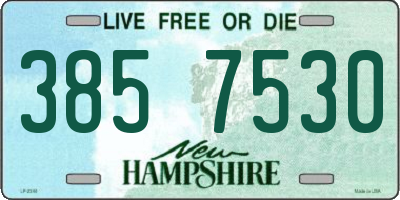 NH license plate 3857530