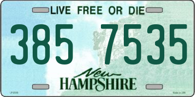 NH license plate 3857535