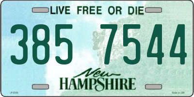 NH license plate 3857544