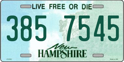 NH license plate 3857545