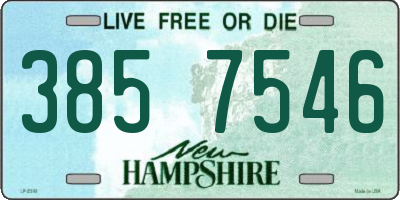 NH license plate 3857546