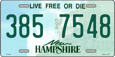 NH license plate 3857548