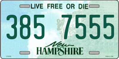 NH license plate 3857555