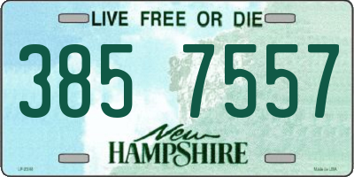 NH license plate 3857557