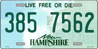 NH license plate 3857562