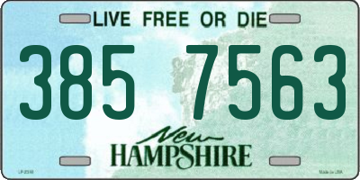 NH license plate 3857563