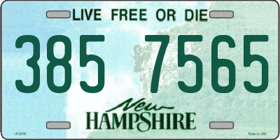 NH license plate 3857565