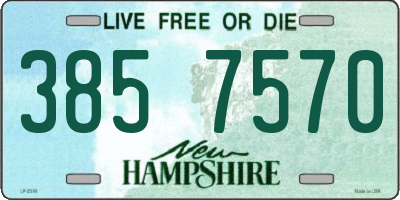 NH license plate 3857570
