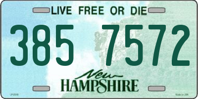 NH license plate 3857572