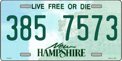 NH license plate 3857573