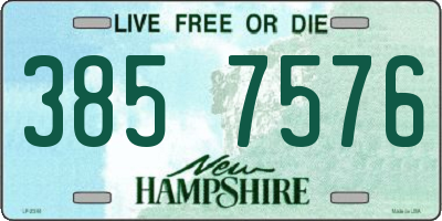 NH license plate 3857576