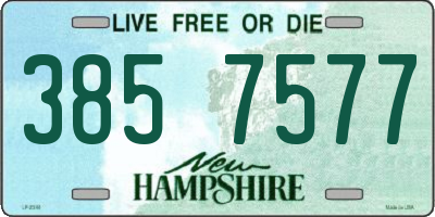 NH license plate 3857577