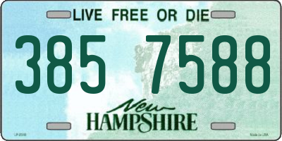 NH license plate 3857588