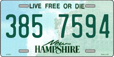 NH license plate 3857594