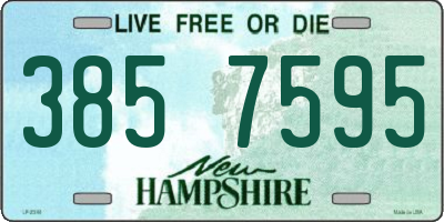 NH license plate 3857595