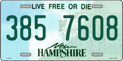 NH license plate 3857608