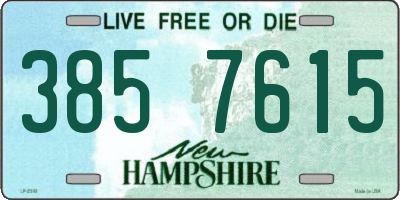 NH license plate 3857615