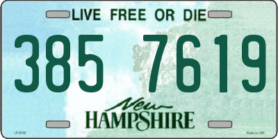 NH license plate 3857619