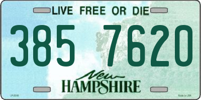 NH license plate 3857620