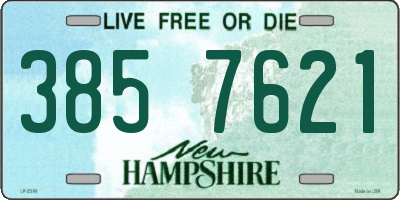 NH license plate 3857621