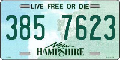 NH license plate 3857623