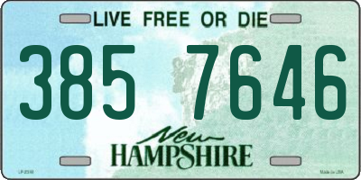 NH license plate 3857646