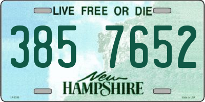 NH license plate 3857652