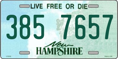 NH license plate 3857657