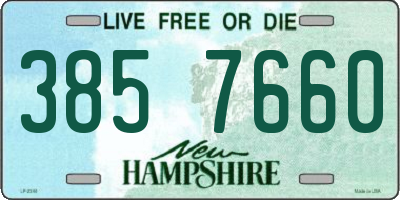 NH license plate 3857660