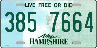 NH license plate 3857664