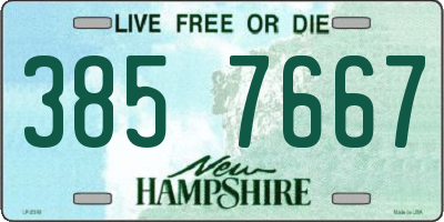 NH license plate 3857667
