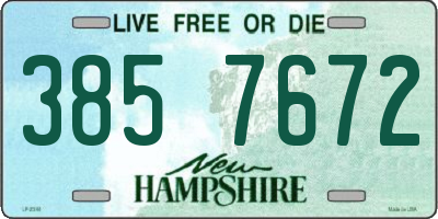 NH license plate 3857672