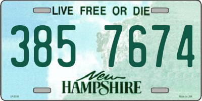 NH license plate 3857674