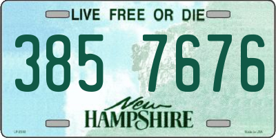 NH license plate 3857676