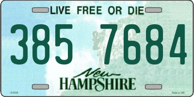 NH license plate 3857684