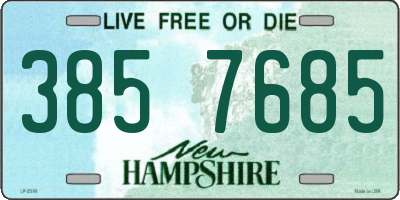 NH license plate 3857685