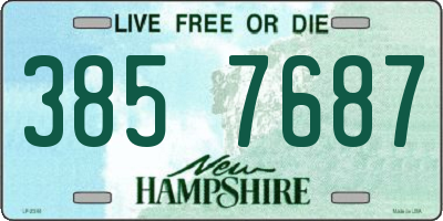 NH license plate 3857687