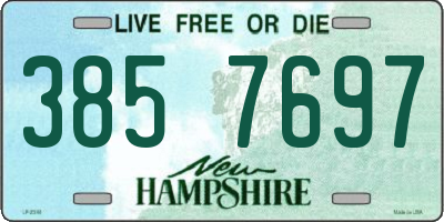 NH license plate 3857697