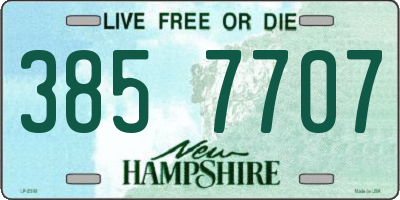 NH license plate 3857707