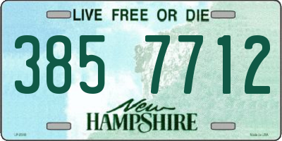 NH license plate 3857712