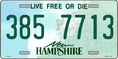 NH license plate 3857713