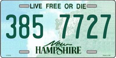 NH license plate 3857727