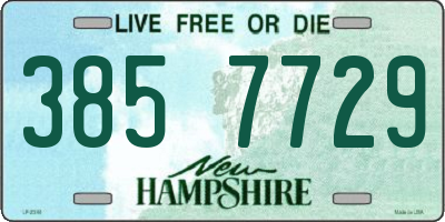 NH license plate 3857729