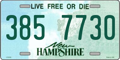NH license plate 3857730