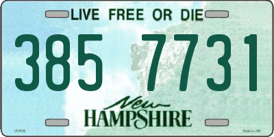 NH license plate 3857731